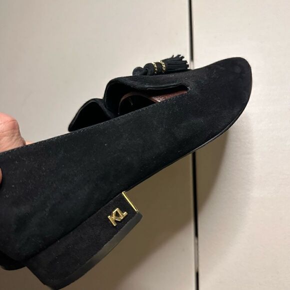 Karl Lagerfeld tassel clover flats loafer 7 - Picture 8 of 12